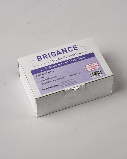 BRIGANCE: Screens III: Box of Materials (3-5)