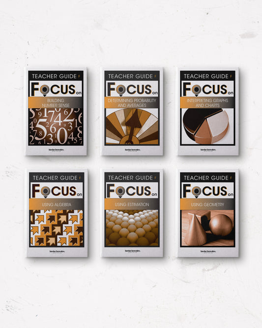 FOCUS on Mathematics: Level F Teacher Guides (Complete Set of 6)