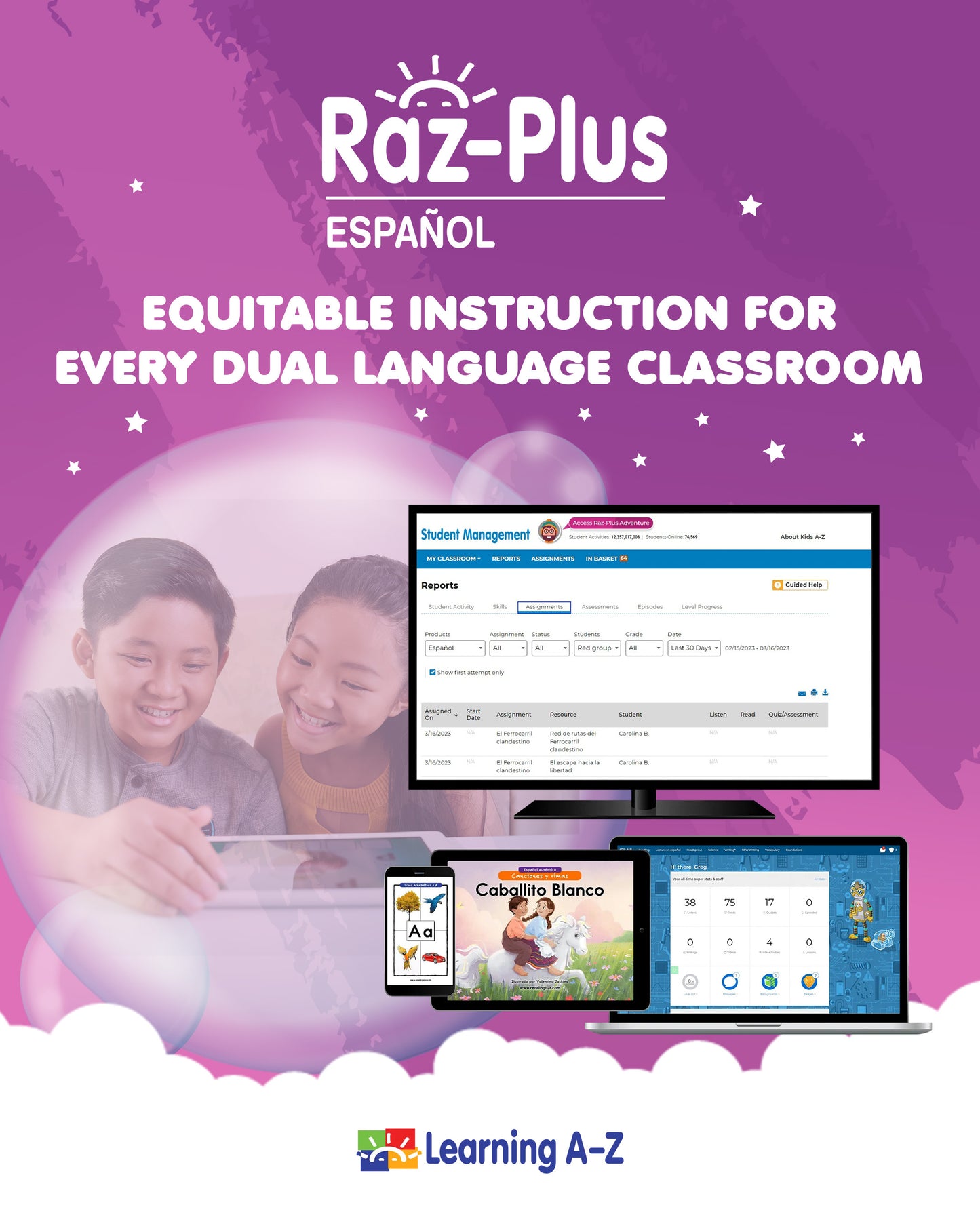 Raz-Plus Español – 1-Year Classroom Licence (36 Students & 1 Teacher)