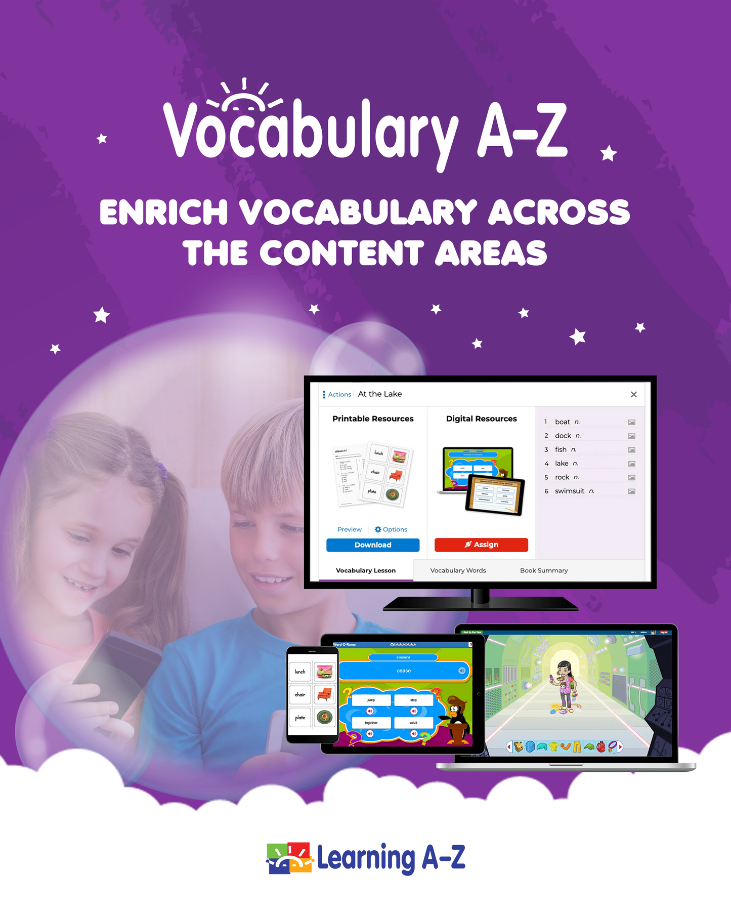 Vocabulary A-Z – 1-Year Classroom Licence (36 Students & 1 Teacher)