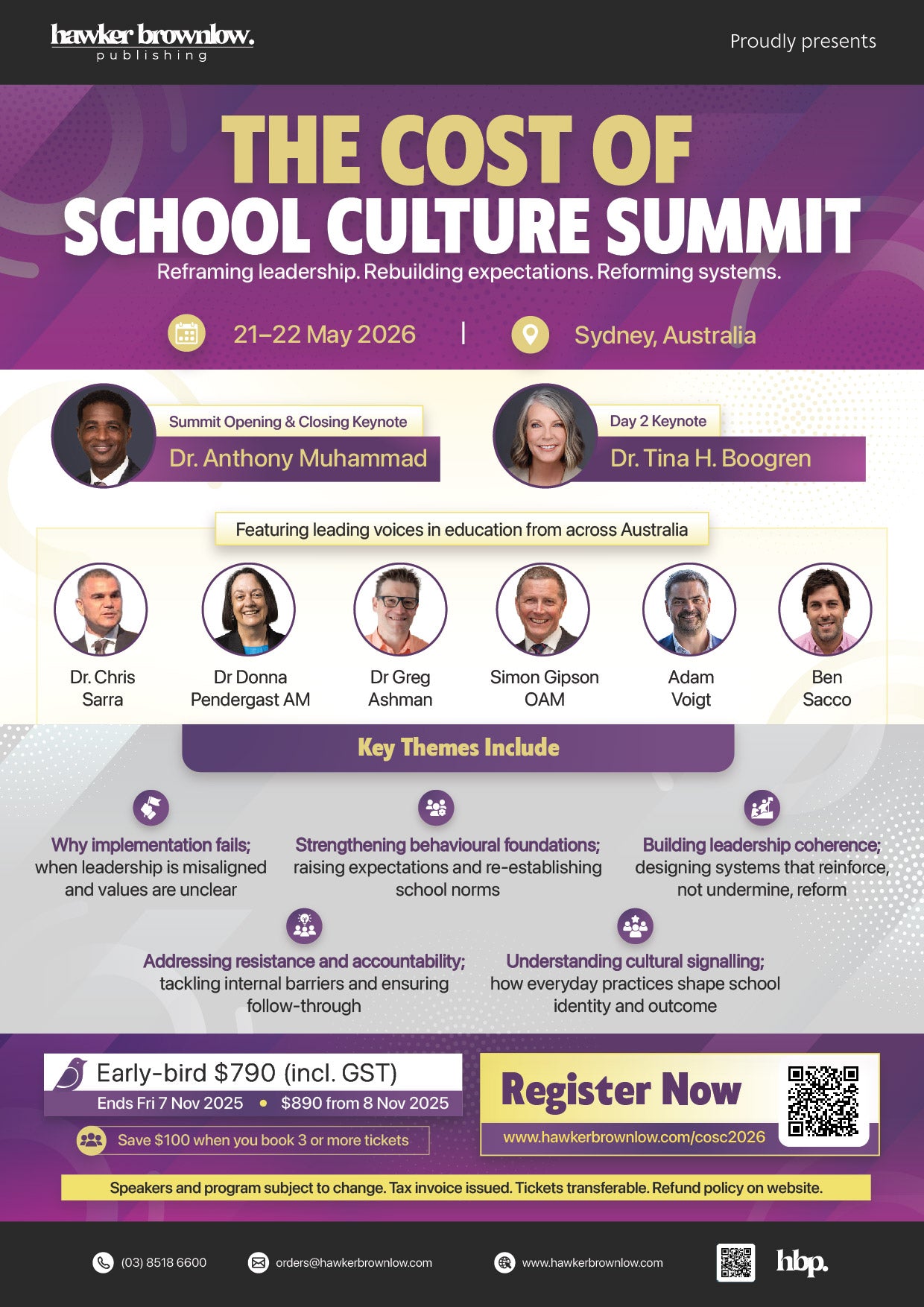 The Cost of School Culture Summit - Sydney - 21–22 May 2026