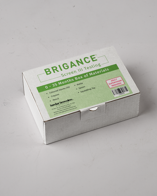 BRIGANCE: Screens III: Box of Materials (0-35 Months)