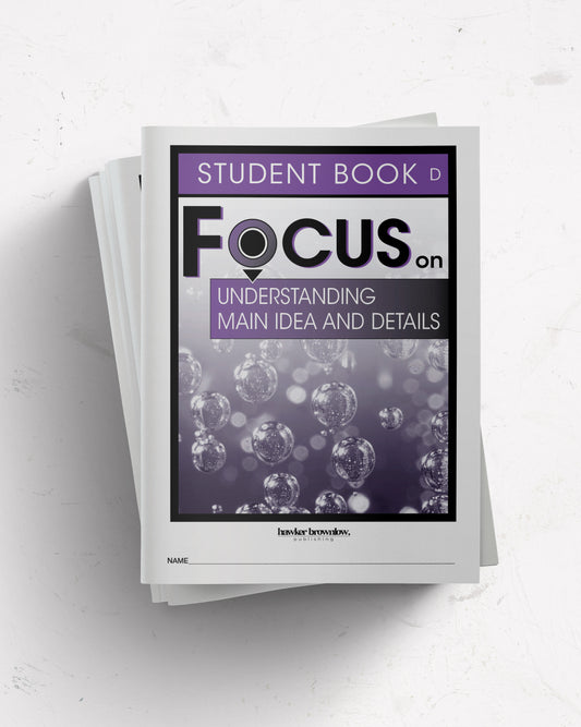 FOCUS on Reading: Level D (Understanding Main Idea and Details) Student Books (Set of 5)