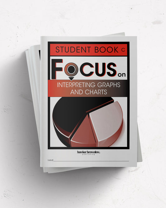 FOCUS on Mathematics: Level C (Interpreting Graphs and Charts) Student Books (Pack of 5)