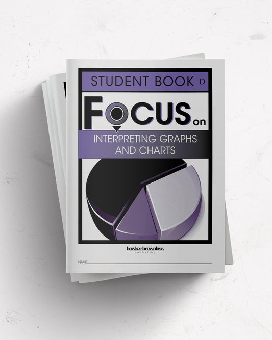 FOCUS on Mathematics: Level D (Interpreting Graphs and Charts) Student Books (Pack of 5)