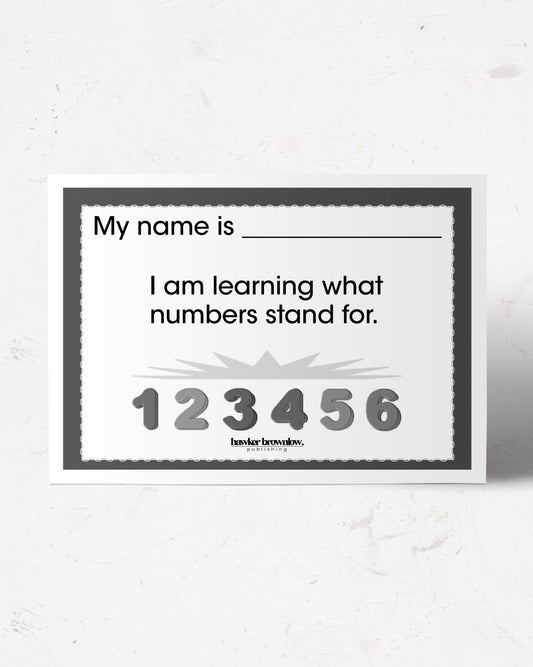 BRIGANCE: Readiness: Take-Home Activity: Understands Numbers (5)