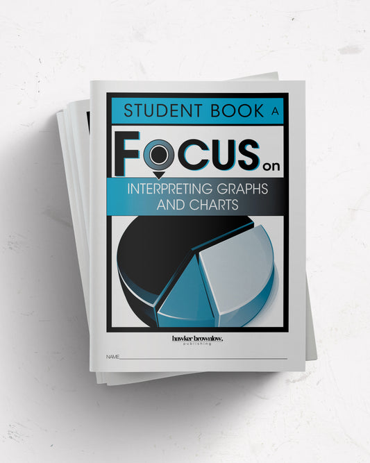 FOCUS on Mathematics: Level A (Interpreting Graphs and Charts) Student Books (Pack of 5)