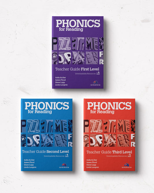 Phonics for Reading Teacher Book Complete Set of 3