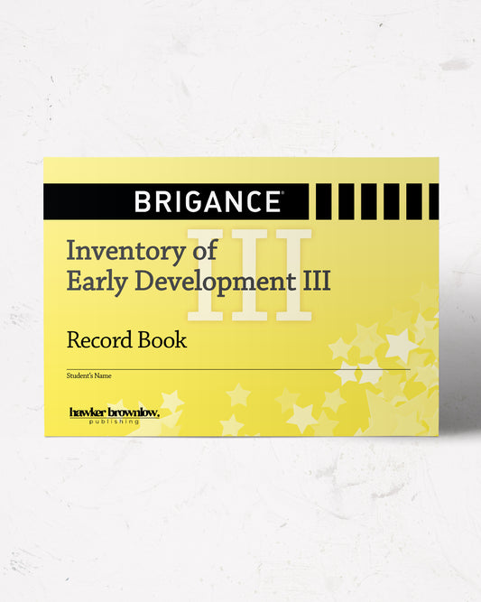 BRIGANCE: IED III: Record Book (Set of 10)