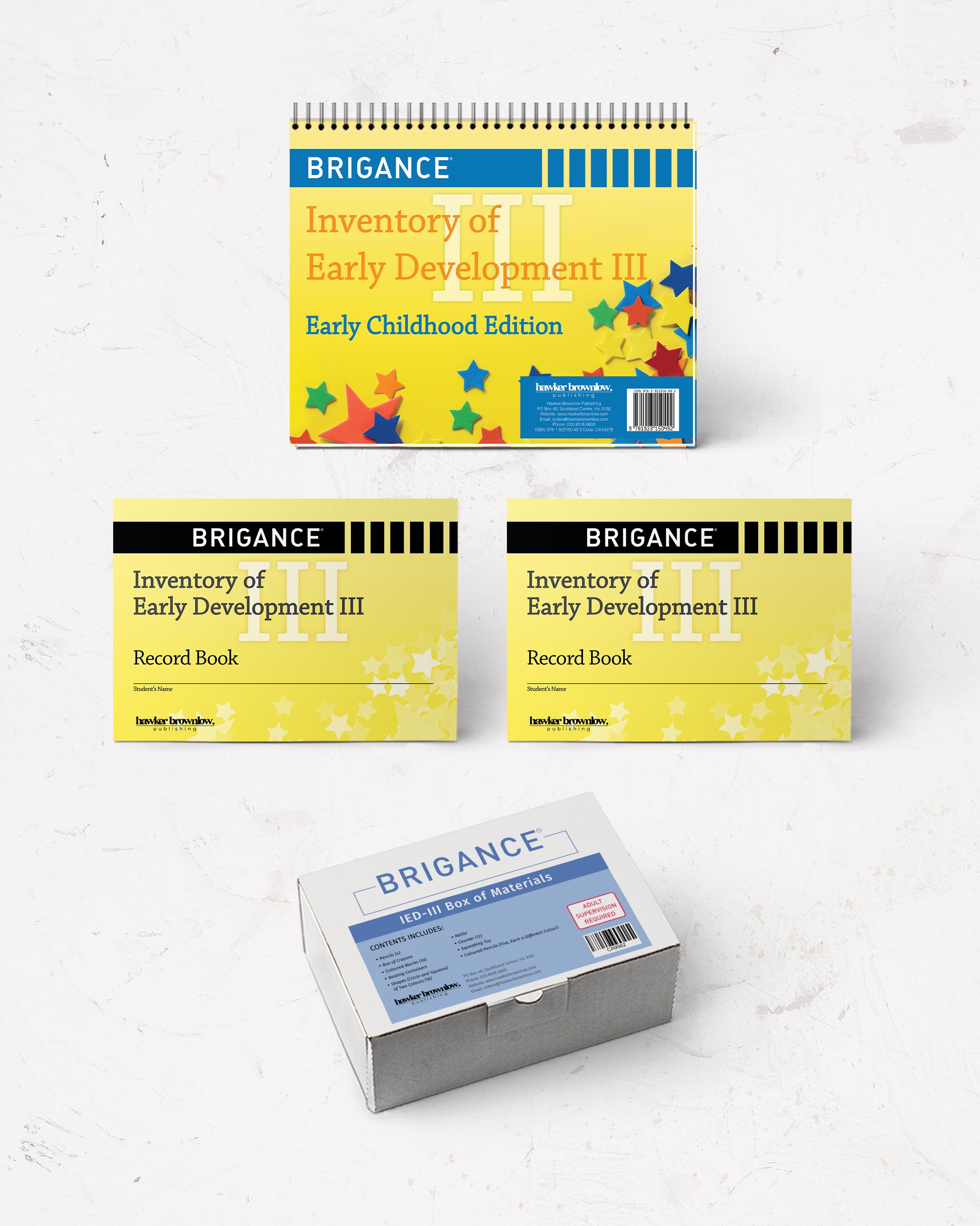 BRIGANCE IED III Early Childhood Classroom Kit Hawker Brownlow Brigance ied iii early childhood classroom kit hawker brownlow