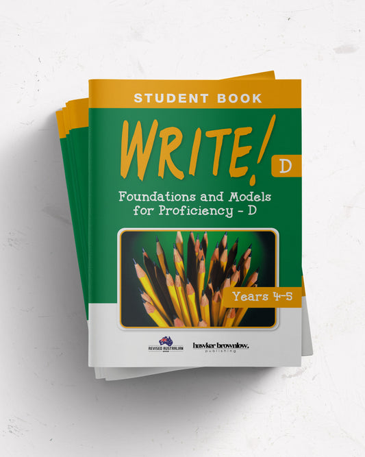 WRITE! Student Book D (Years 4-5) set of 5