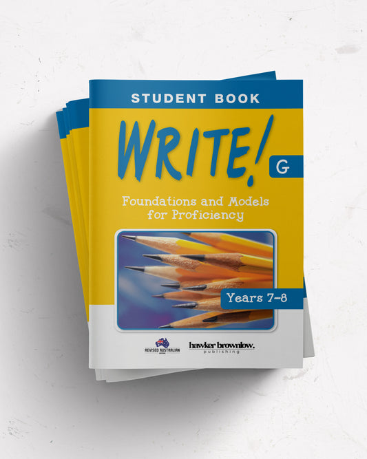 WRITE! Student Book G (Years 7-8) set of 5