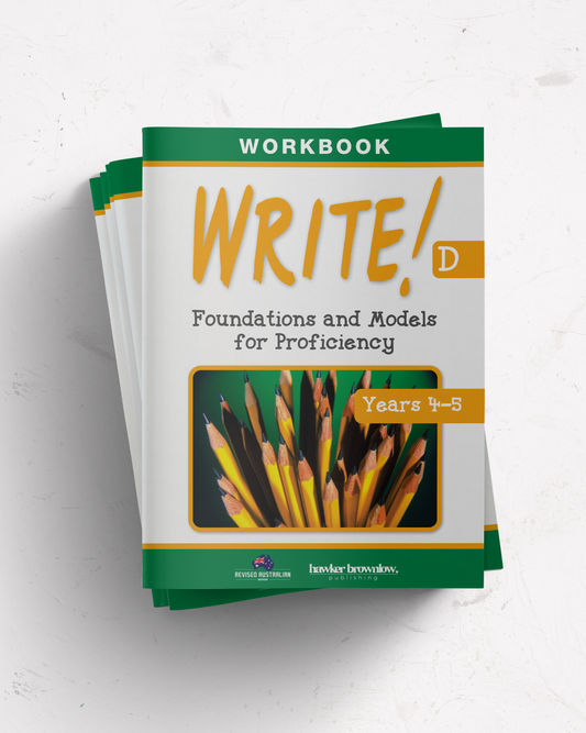 WRITE! Workbook D (Years 4-5) set of 5