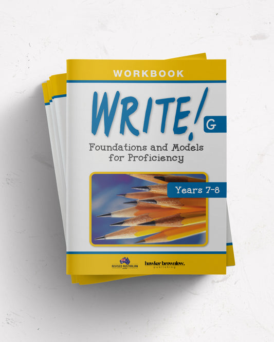 WRITE! Workbook G (Years 7-8) set of 5