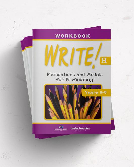 WRITE! Workbook H (Years 8-9) set of 5
