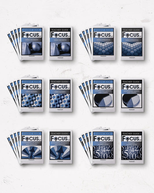 FOCUS on Mathematics: Level G Class Set (30 Student Books, 6 Teacher Guides)