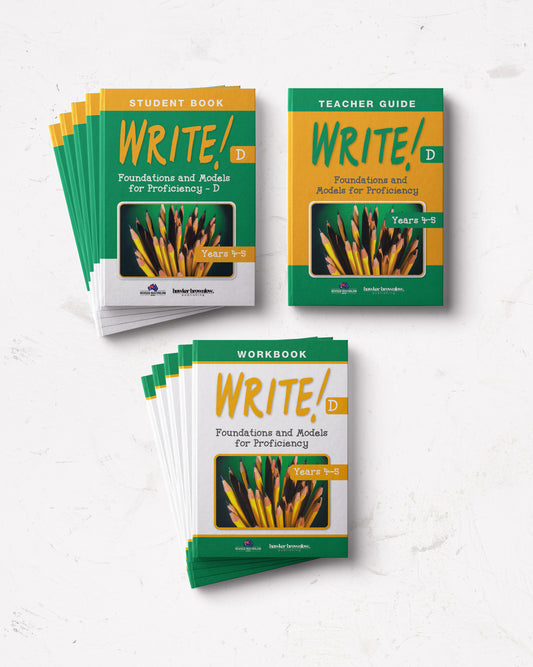WRITE! Class Set D (Years 4-5) (25 Student Books + 25 Workbooks + 1 Teacher Guide)