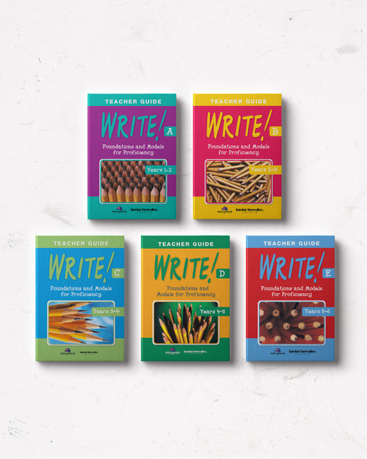 WRITE! Mixed Pack Teacher Guides A-E