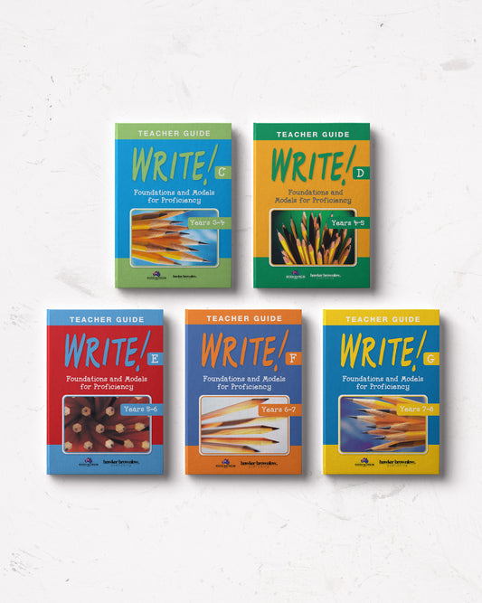 WRITE! Mixed Pack Teacher Guides C-G