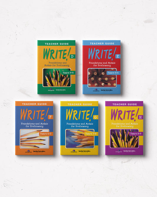 WRITE! Mixed Pack Teacher Guides D-H