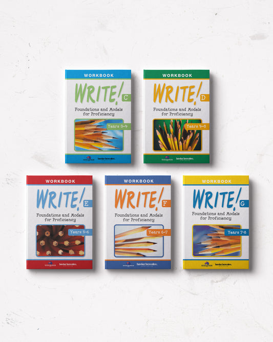 WRITE! Mixed Pack Workbooks C-G