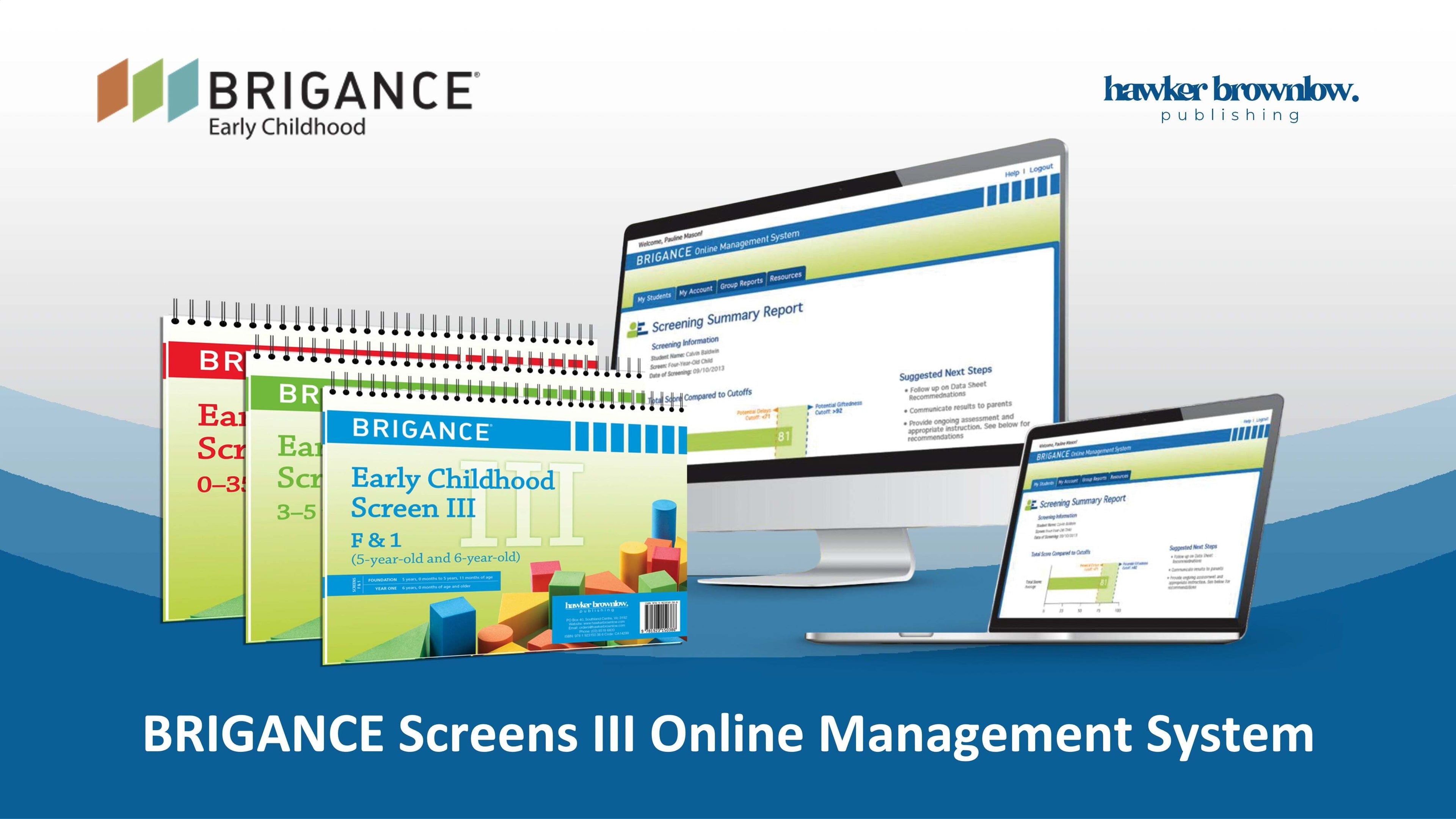 Load video: BRIGANCE: Screens III Online Management System (OMS)